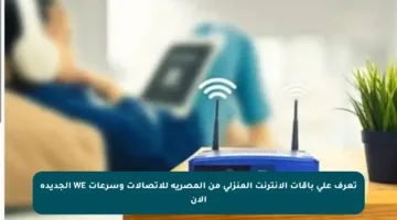 تعرف على باقات الإنترنت المنزلي من المصرية للاتصالات وسرعات WE الجديدة الآن